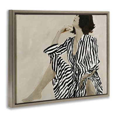  Art mural sur toile, "Stylish Woman in Thought" par Design Fabrikken
