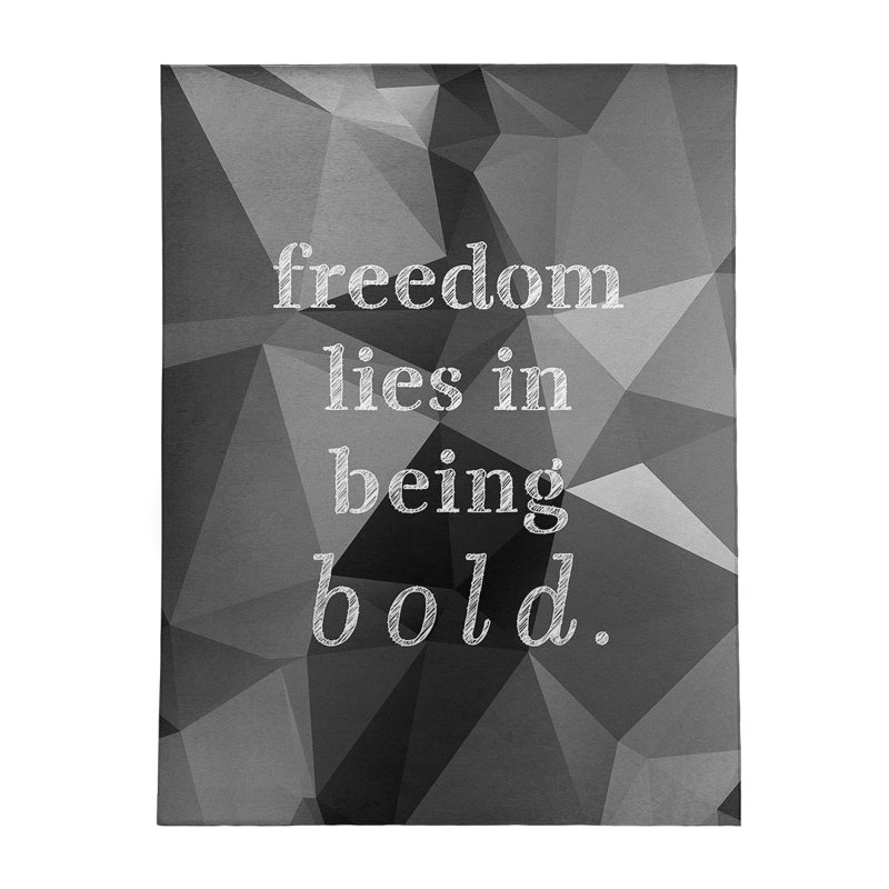 Quotes Chenille Indoor Rug, Rectangle 5' x 7'