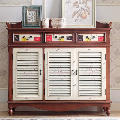 Nut-Brown Solid wood Shoe Storage