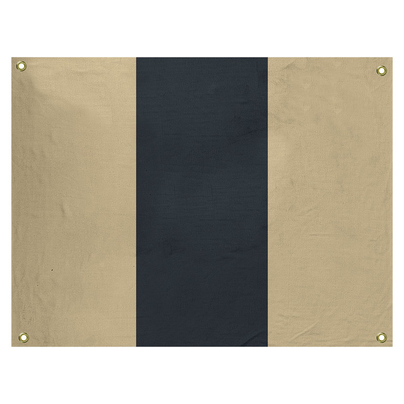 Tapisserie de polyester de nouvelle-orléans, H 26 po x l 36 po, Doré / Noir