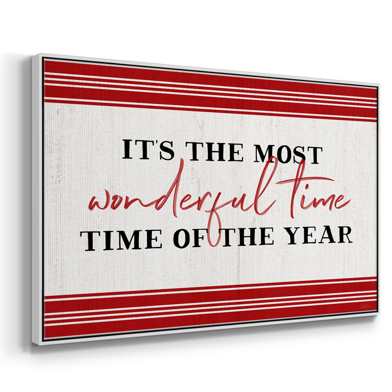 « Wonderful time », H 17 po x l 25 po x P 2 po, Blanc