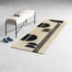 Sola Geometric Handmade Tufted Wool Cream/Black/Light Beige Area Rug