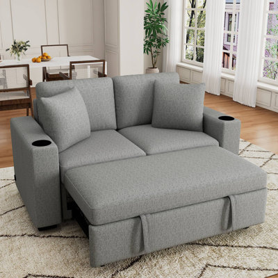 60.6" Modern Loveseat Sofa Pull-Out Sofa Bed Sofa Couch 2-Seater Sofa Chair For Living Room