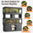 Dual 80 Gallon Reptile Tank with Stand & Cabinet, 2-in-1 Bearded Dragon Enclosure with Built-In Power Outlet, Large Terrarium for Snakes, Lizards, Geckos, or Tortoises