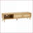 TV Stand, Boho Modern Farmhouse Media Console with Storage, Fits Up to 80'' TVs | Solid Wood+MDF | Boho