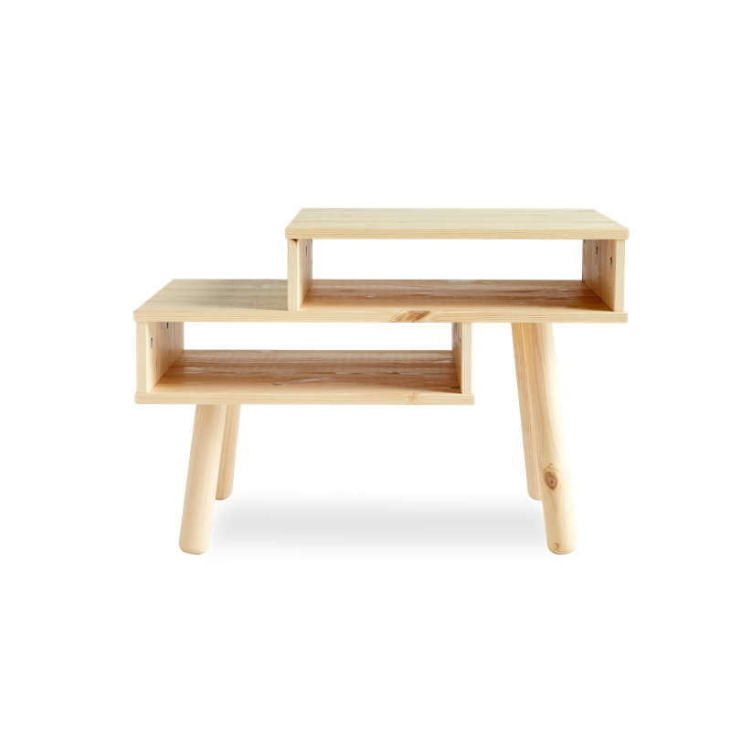 Hako Coffee Table with Storage, Scandinavian design, made in Europe, FSC certified wood, Natural