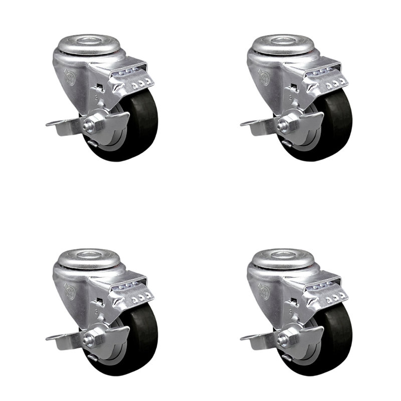 Polyurethane Caster, Black
