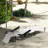 Patio Sun Chair, 4 Reclining Positions, Cream White, Face & Arm Holes, Pillow , Foldable For Enjoyment Chair Beach, 4 Adjustable,