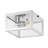 Bechtold Farmhouse Industrial Square Iron/Glass Case LED Flush Mount-2119606188-2066472389