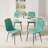 Marble texture 70.9 "Rectangular Dining Table Set-55343811-55343822-55214778