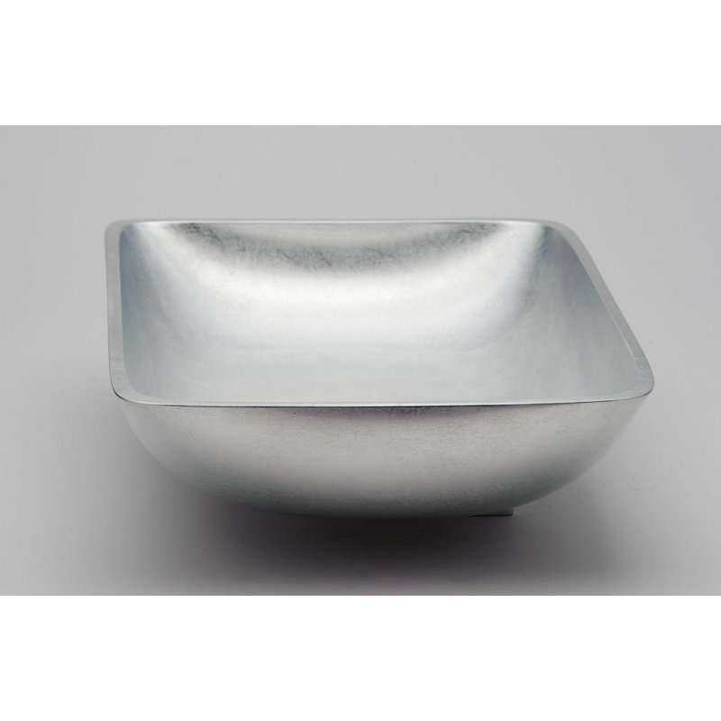Vetro Freddo 20.5'' L Bathroom Sink, Silver Leaf