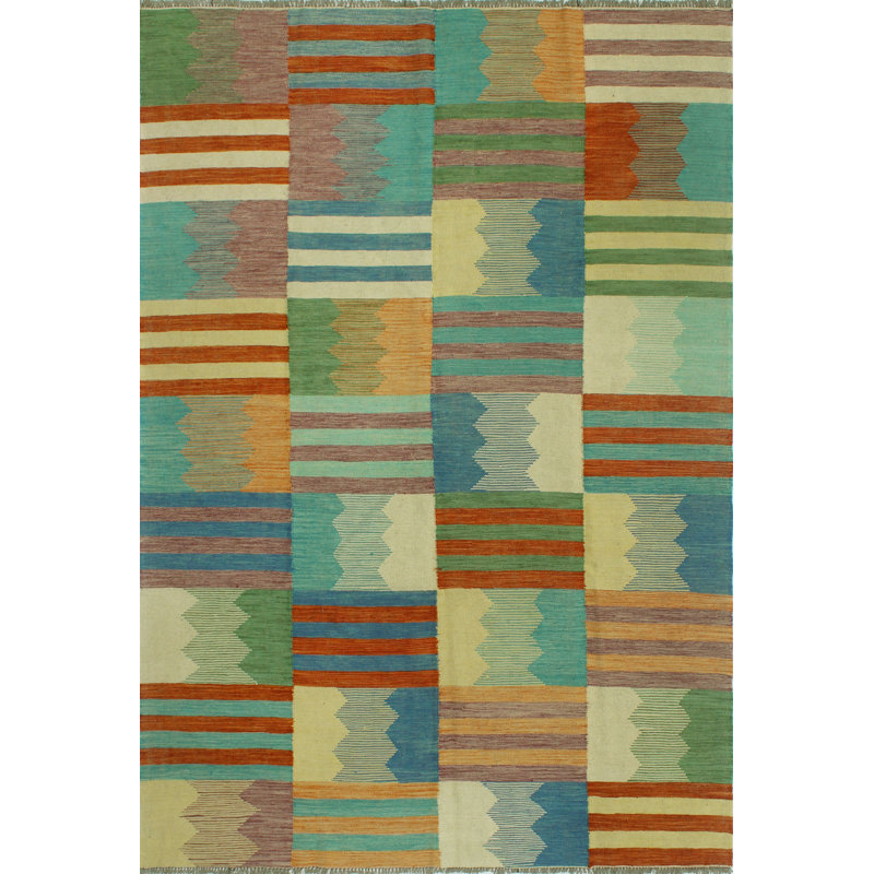 Brader Wool Patchwork Indoor Rug