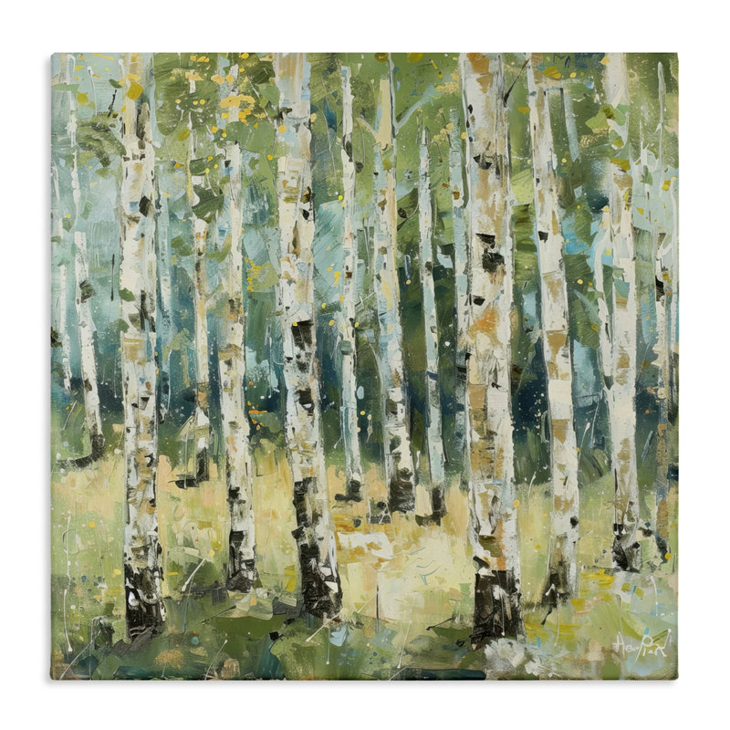  Art mural naturel sur toile de bouleau naturel par LSR Design Studio, H 36 po x l 36 po