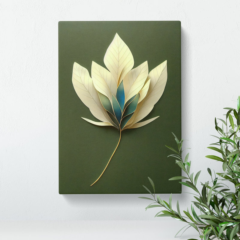 Lovable Leaf - Wrapped Canvas, 50cm H x 35cm W x 3cm D