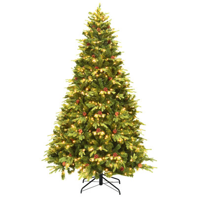 Lighted Pine Christmas Tree