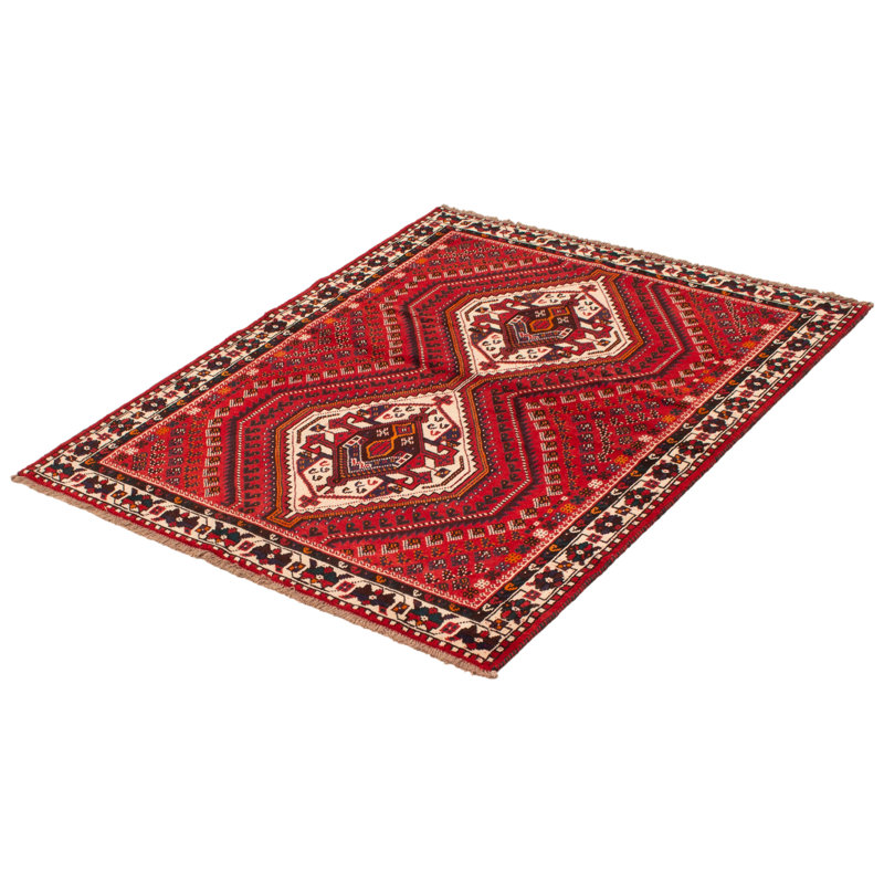 Tapis rouge Humaira Vintage 5 pi 3 po x 6 pi 6 po