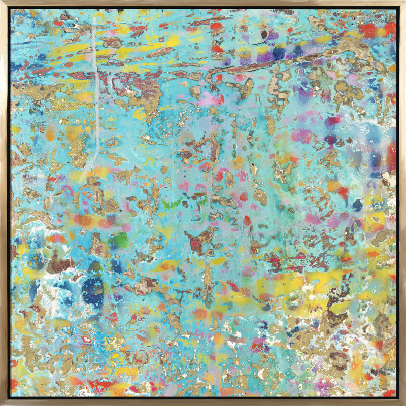 5 Below Gravel Painting, 24" H x 24" W