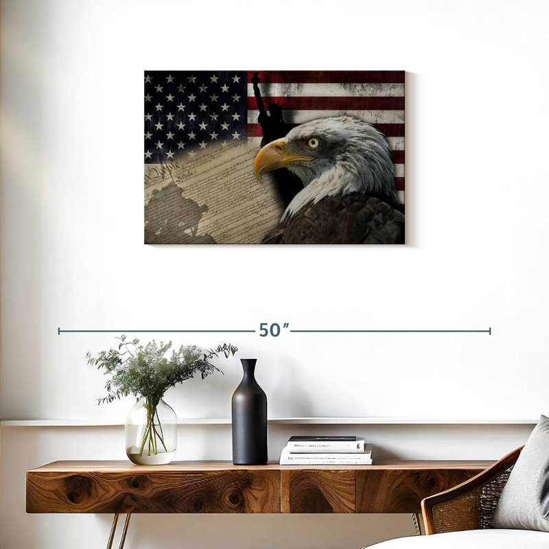 Borges American Symbols, H 20 po x l 30 po