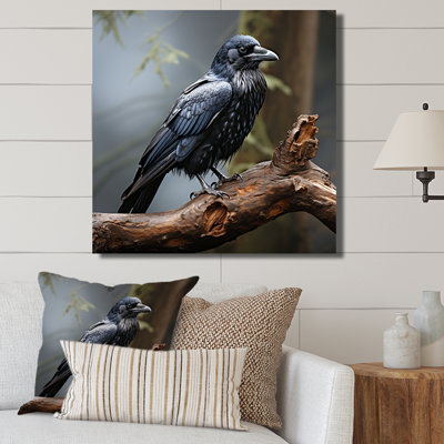Mysterious Raven Guardian II - Art mural animal corbeau