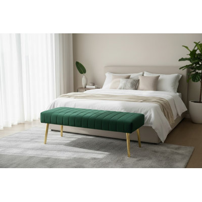 Banc en simili cuir Hilda