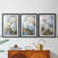 FLORAL Series Cxxxi - Impression encadrée sur mesure de qualité supérieure - 3 pièces-1686467563-1686467561