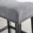 Gray Backless Saddle Seat Bar Stools, 29" Height, Of 2. Made Genuine Wood With Weathered Finish. Upholstered In Grey. Contemporary Style For Home. 18"W X 13"D 29"H. Some Assembly Needed 29". Real