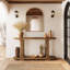 Console 63 pouces en bois massif pour vestibule