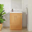 Armoire de salle de bain sans plateau en aulne naturel l 24 po x P 21 po x H 34,5 po Shaker-845789437