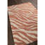 Tapis corail orange clair et crème en laine touffeté à la main Cloral Authentic-84943515