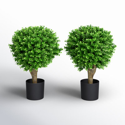 24'' Faux Topiary in Planter