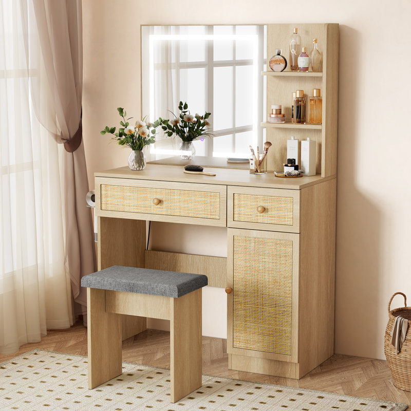 Coiffeuse Avonelle Boho, Naturel