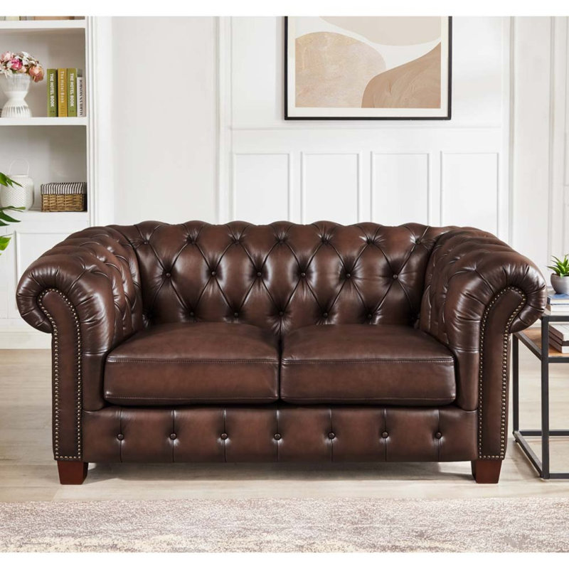 Causeuse moderne en cuir Versailles