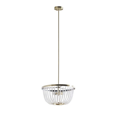 Lustre perlé 2 lumières