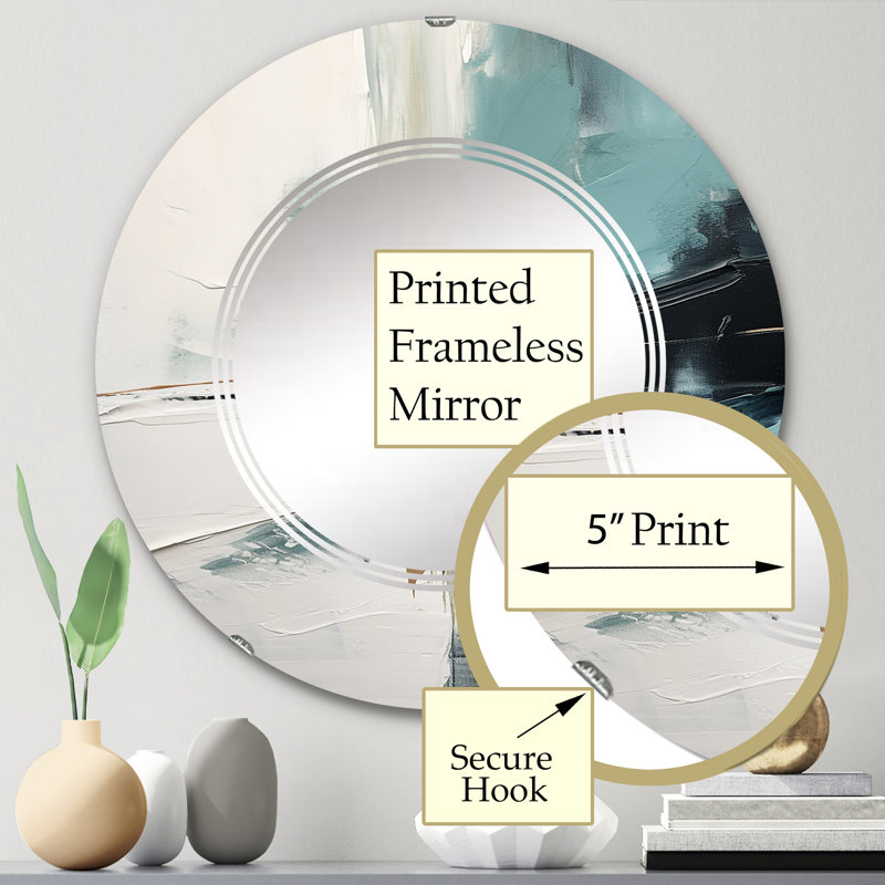 Miroir mural Wiebren, 24 po x 24 po