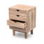Paquette 50cm W Solid Wood Bedside Table