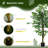 5Ft Artificial Ficus With Pot, Indoor Outdoor Fake Plant For Home Office Living Room Décor