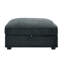 Chenille grise avec tiroirs de rangement escamotables, tissu doux pour la peau, 3 décorations nordiques en couleur, avec bords passepoilés, repose-pieds dissimulé et touche délicate, 4 chaises de luxe-798374607