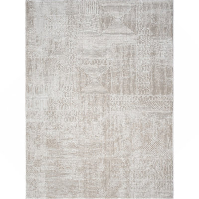 Ivory 5 Ft. 3 In. X 7 Ft. 3 In. Area Rug