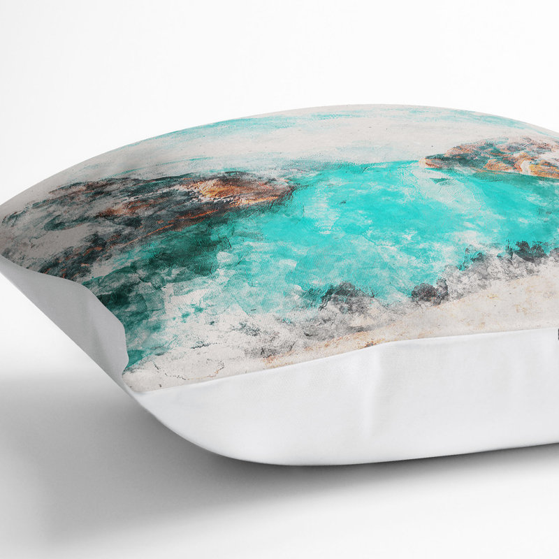 Square Cushion, 55cm H x 55cm W x 20cm D, White