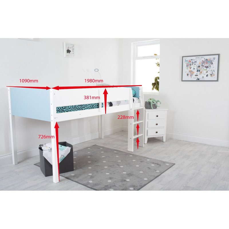 Bergenfield 90 X 190cm Mid Sleepers, White