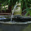 Avidan Dove Contemporary Green Glazed Ceramic Solar Water Fountain