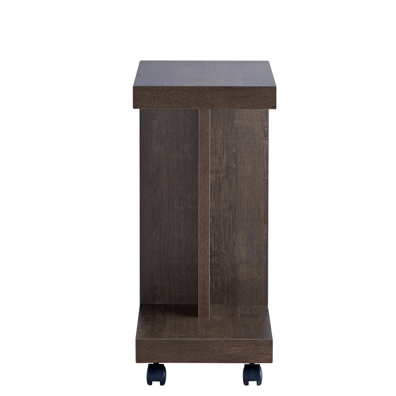Wheel End Table, Walnut Oak