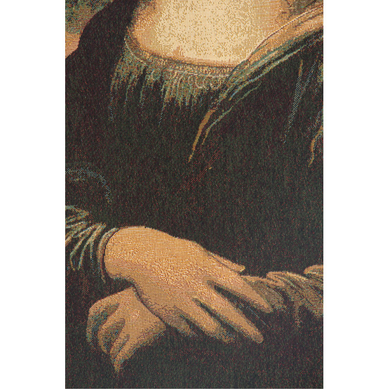 Italian Loom Woven Cotton Blend Wall Hanging, 19" H x 12" W
