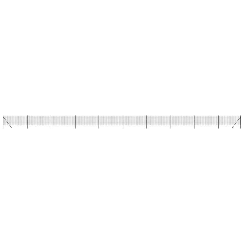 Nelda Anthracite Metal Fence Panels, 13, White, 160cm H x 2500cm W