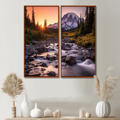 «Washington Mount Rainier National Park II», art mural sur toile grand Washington