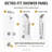 Aura 39.37'' Shower Panel with Fixed Shower Head-60317423