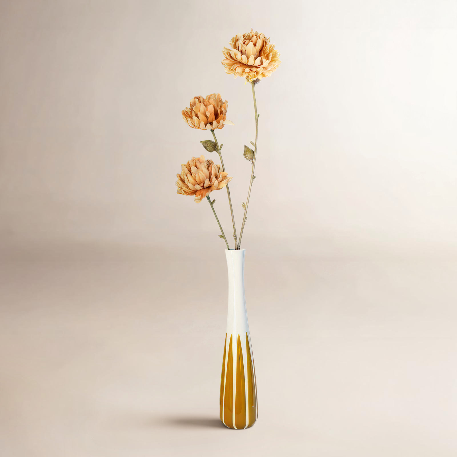 Artificial Mum Spray, Mustard