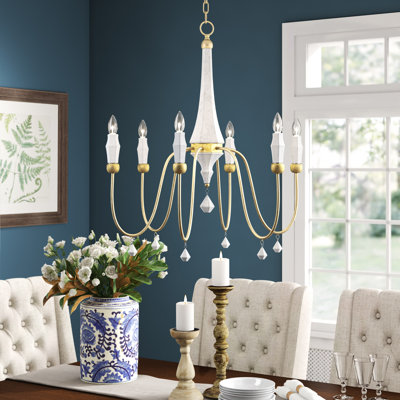 Lustree 6 lumières façon bougie/classique Gabriel