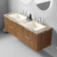Ensemble de meuble-lavabo double 60 po avec comptoir 60 po