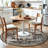 Hallway 6ft Round Rugs - Boho Rugs for Living Room Stain Resistant Carpet Vintage Tribal Rugs for Bedroom Kitchen Dining Room with Non Slip Backing Home Decor Floor Decoration Mat 6ft Black-194253275-183977932